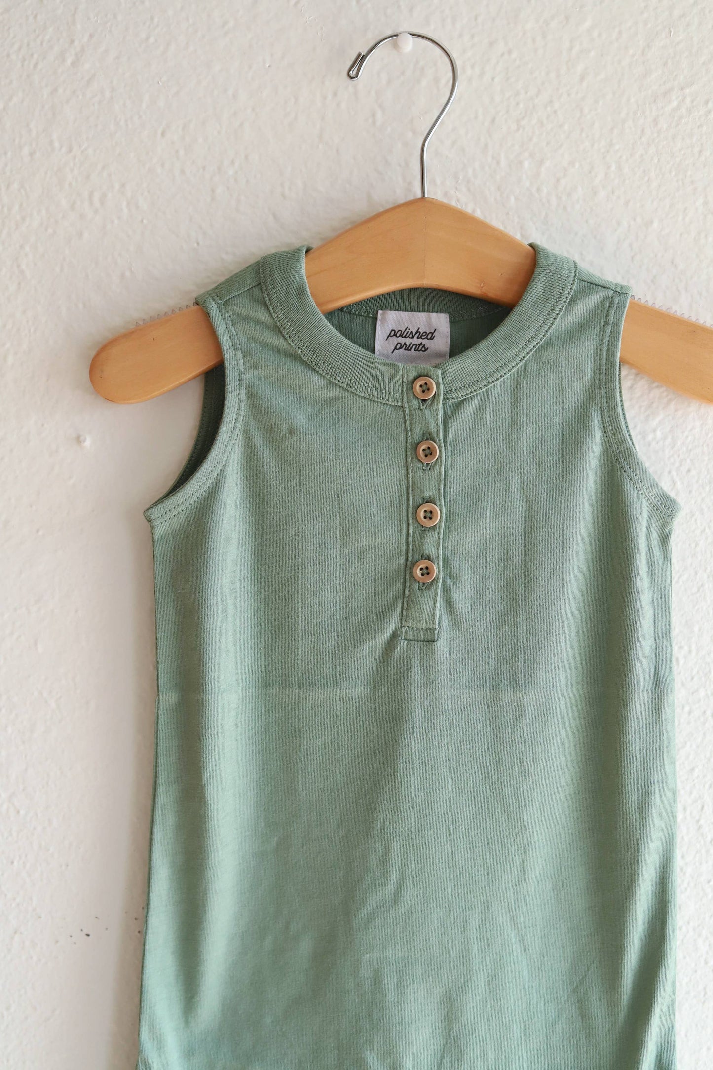 Green Baby Romper