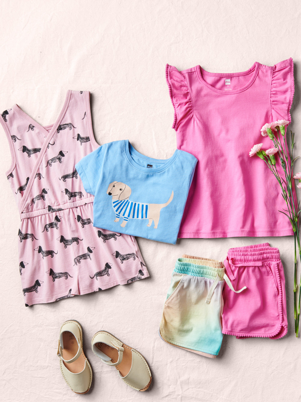 Pom-Pom Flutter Top - Carousel Pink