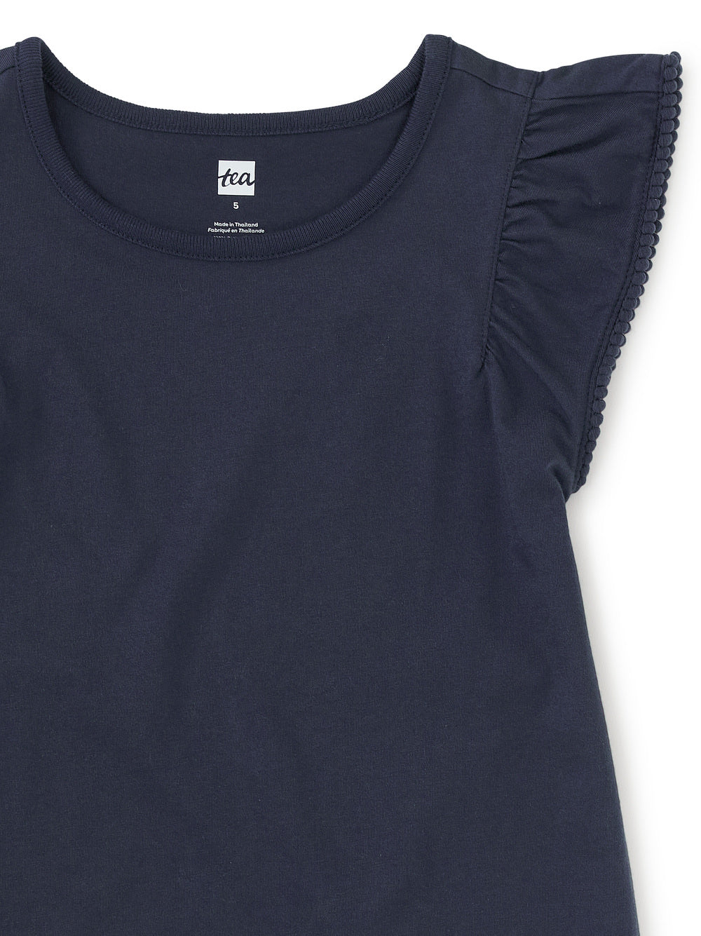 Pom-Pom Flutter Top - Indigo