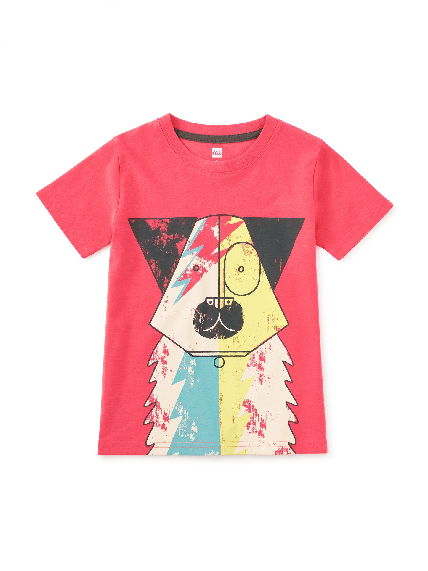 Bolt Dog Graphic Tee - Scarlet