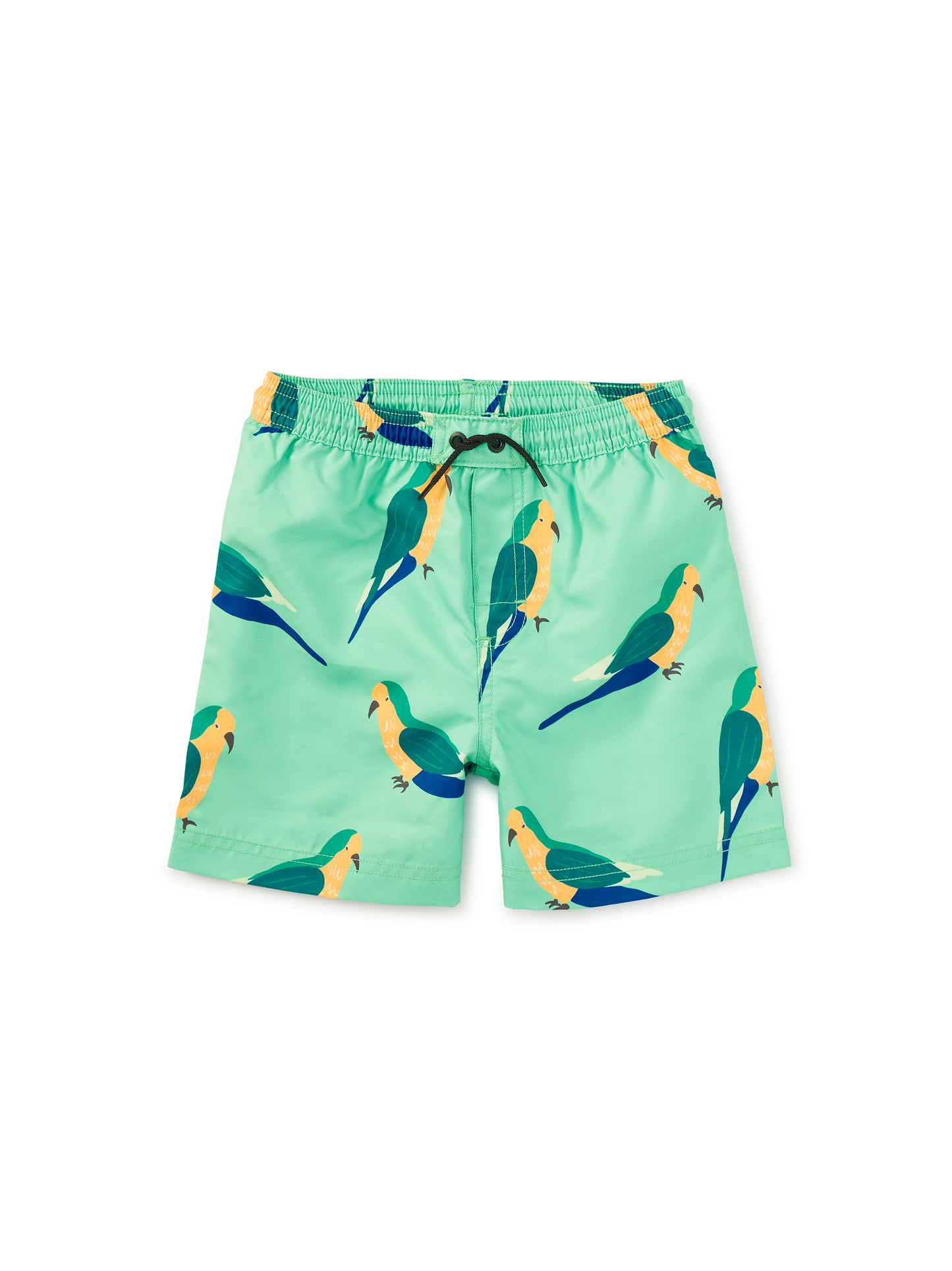 Mid-Length Swim Trunks - Monk Parakeet