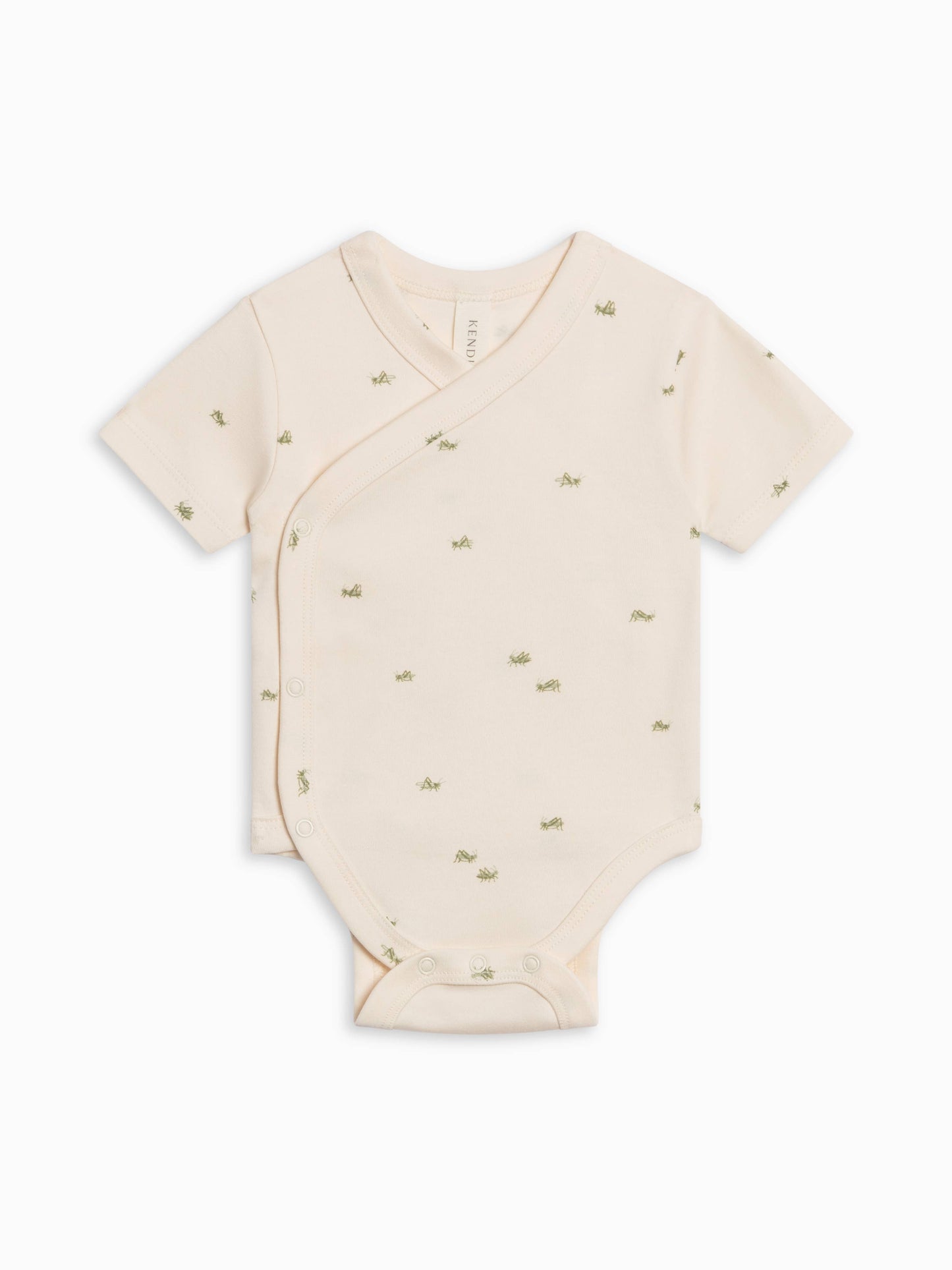 Lark Kimono Short Sleeve Bodysuit - Grasshopper / Fern + Mint