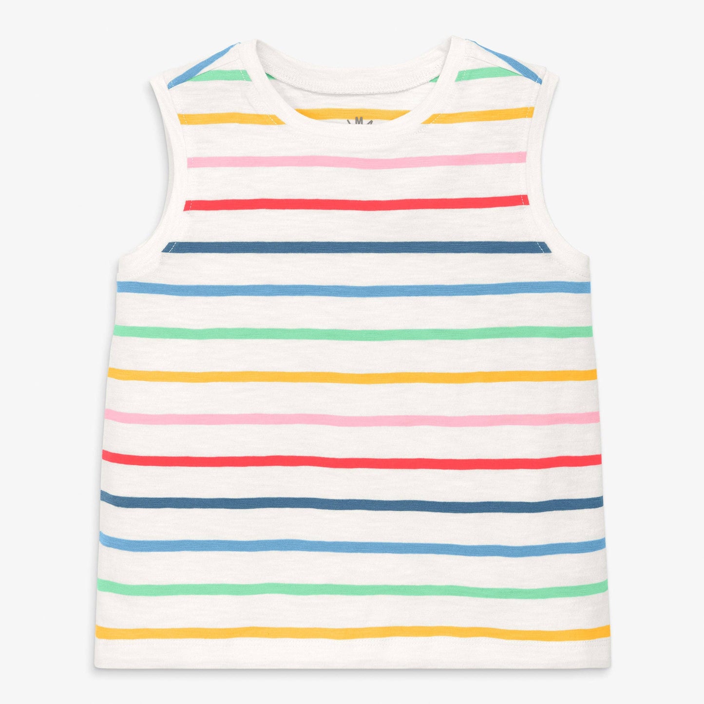 Kids easy tank in rainbow stripe