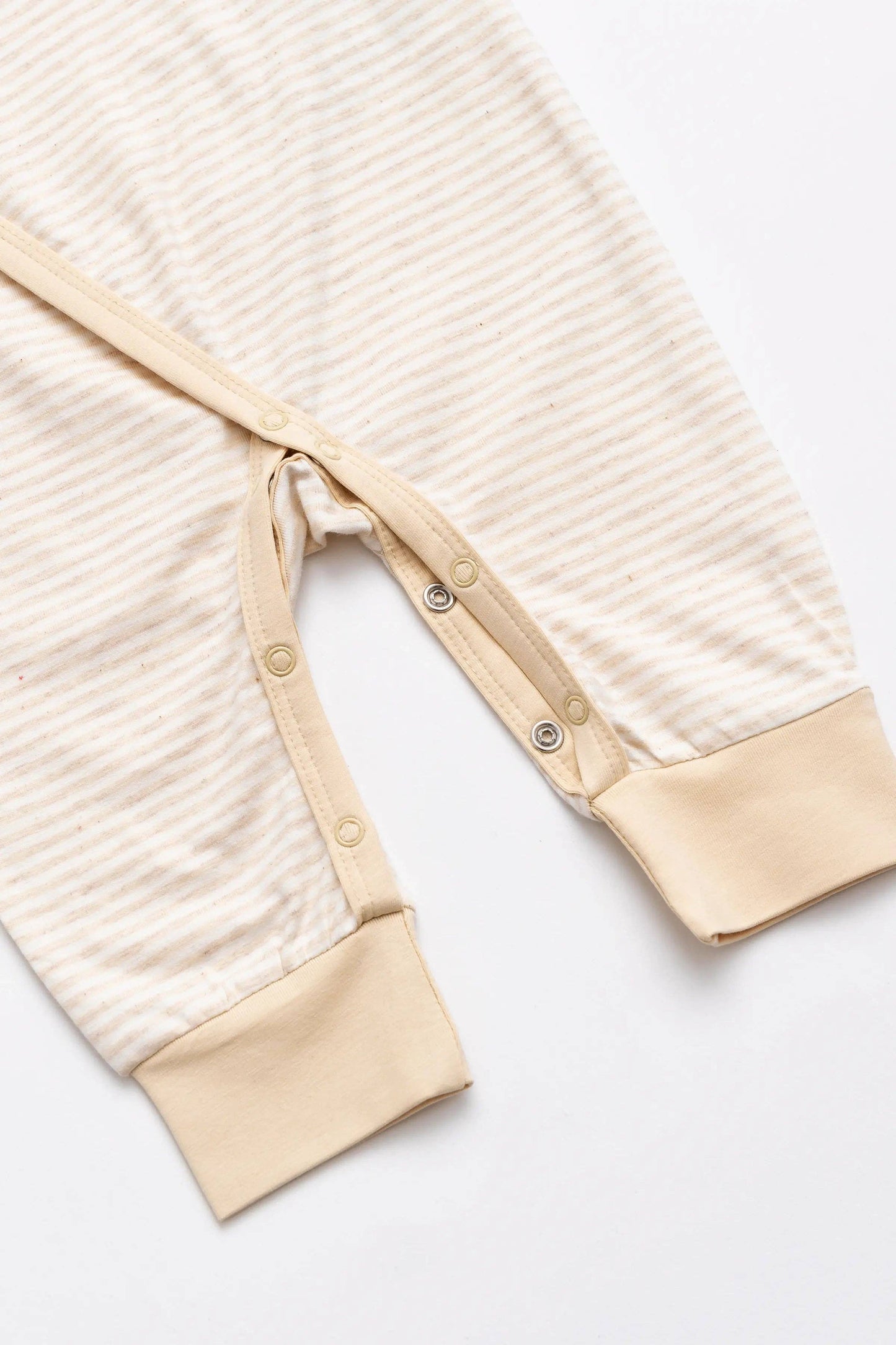 Kimono Tie One Piece- Cream Heather French Stripe