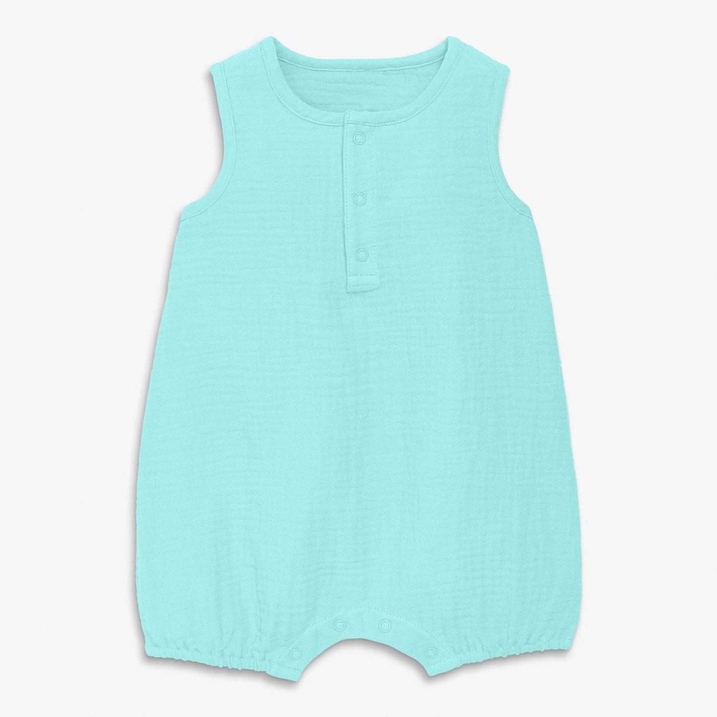 Baby gauze henley bubble shortie