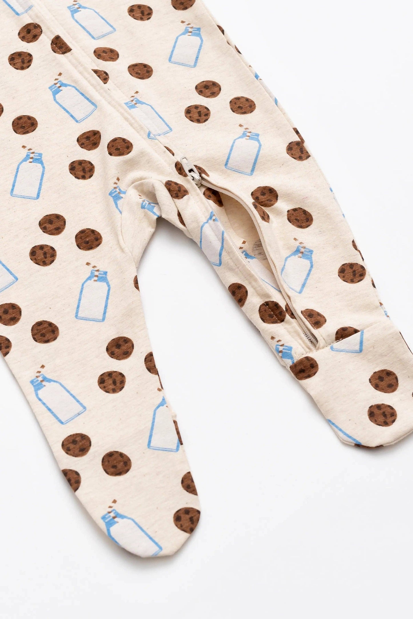 Zipper One-Piece- Cookies + Milk