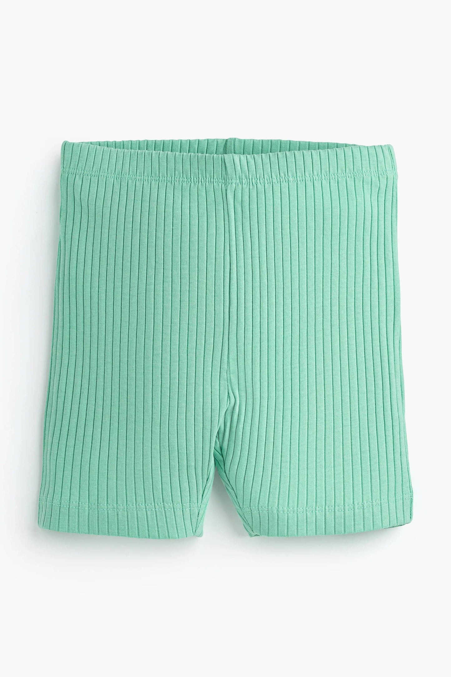 Ribbed Peplum Tank + Short Set- Green