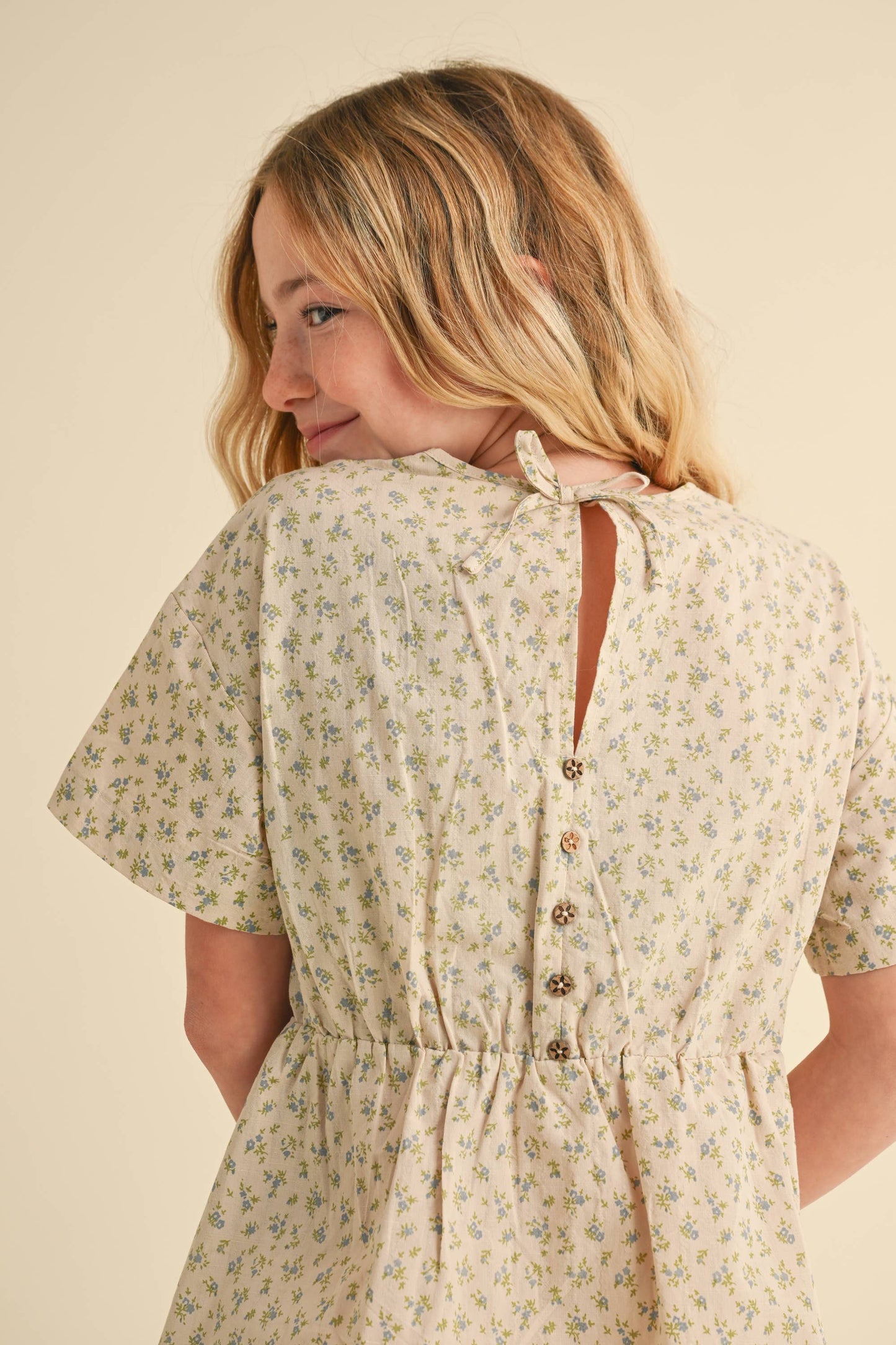 DROP SHOULDER S/S MINI DRESS