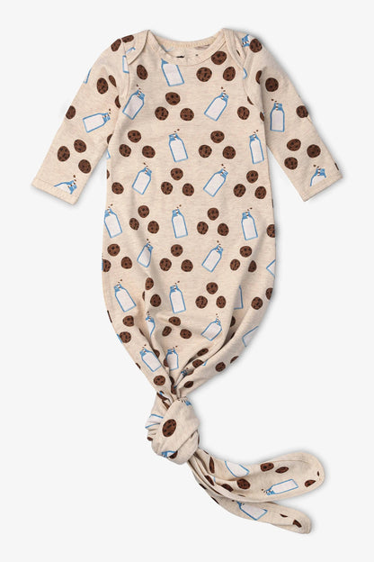 2-Pack Knot It Baby Gowns-Cream