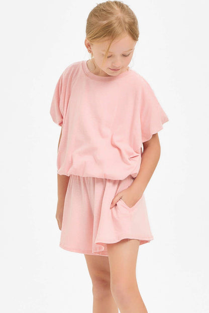 Cotton Blended Wide Legs Skort