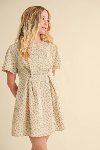 DROP SHOULDER S/S MINI DRESS
