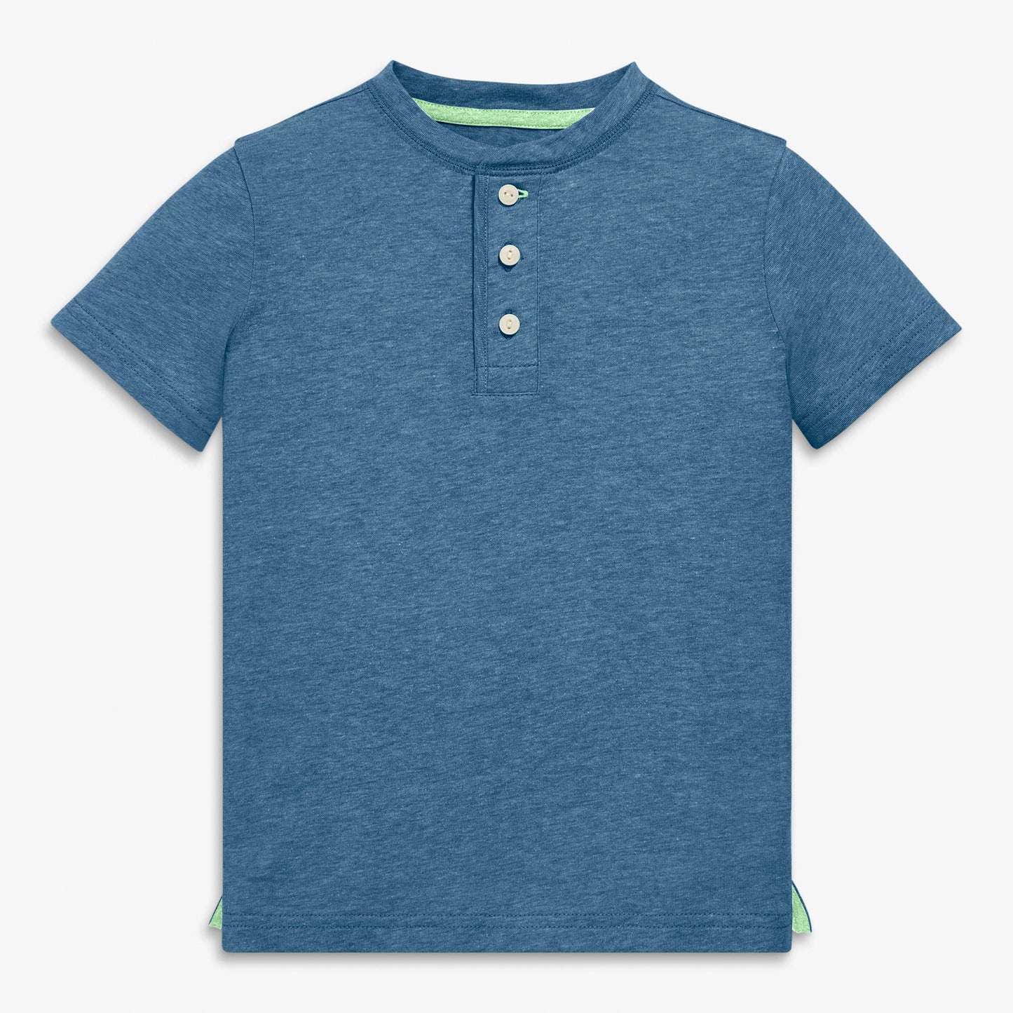 Kids Heathered Henley Tee