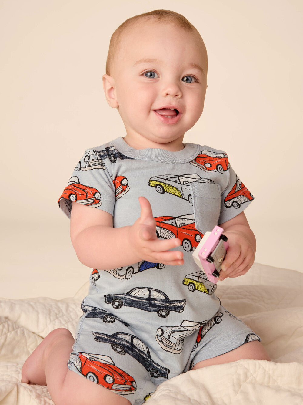 Cars Shortie Baby Romper