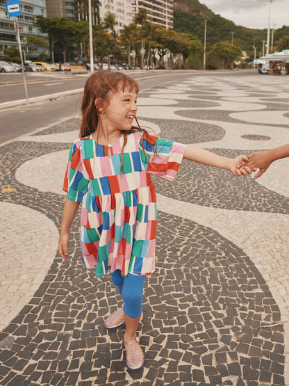Copacabana Tile Kaftan Dress