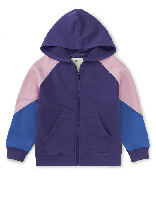 Dusty Purple Colorblock Hoodie