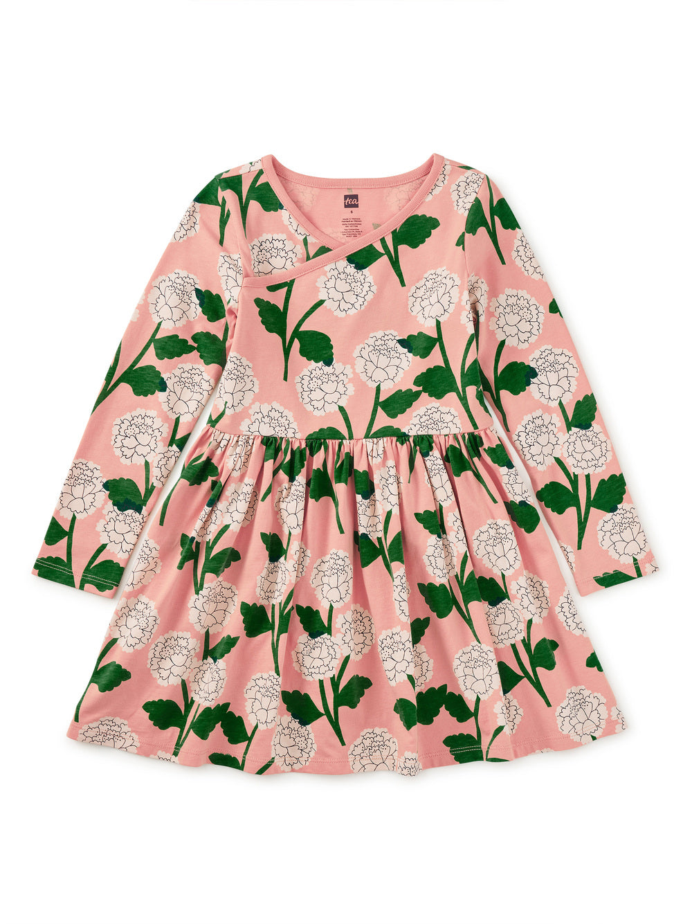 Chrysanthemum Long Sleeve Wrap Dress