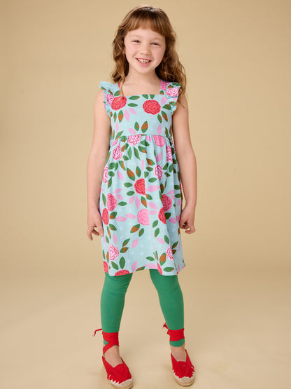 Ruffle Strap Dress - Spinning Carnations