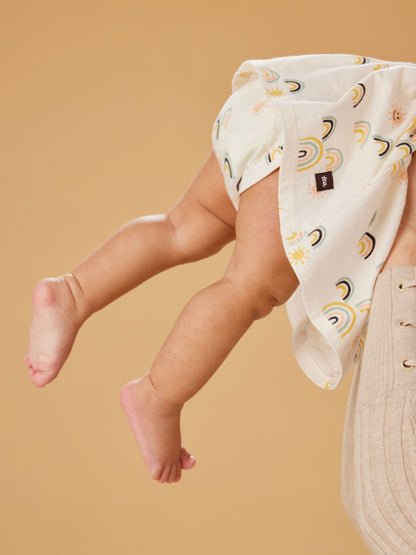 Sunshine and Rainbows Baby Bodysuit Dress