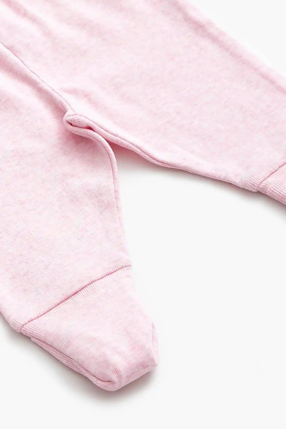 Hello Baby Pant- Light Pink Heather