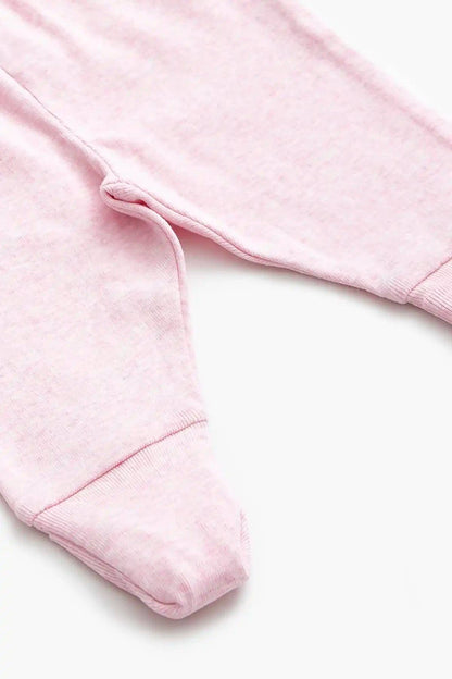 Hello Baby Pant- Light Pink Heather