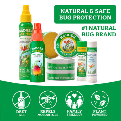 Badger Itch Relief Stick, Anti-Itch Cream for Bug Bites 12ct