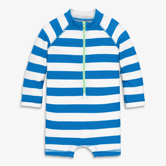 Baby One-Piece Rash Guard In Stripe