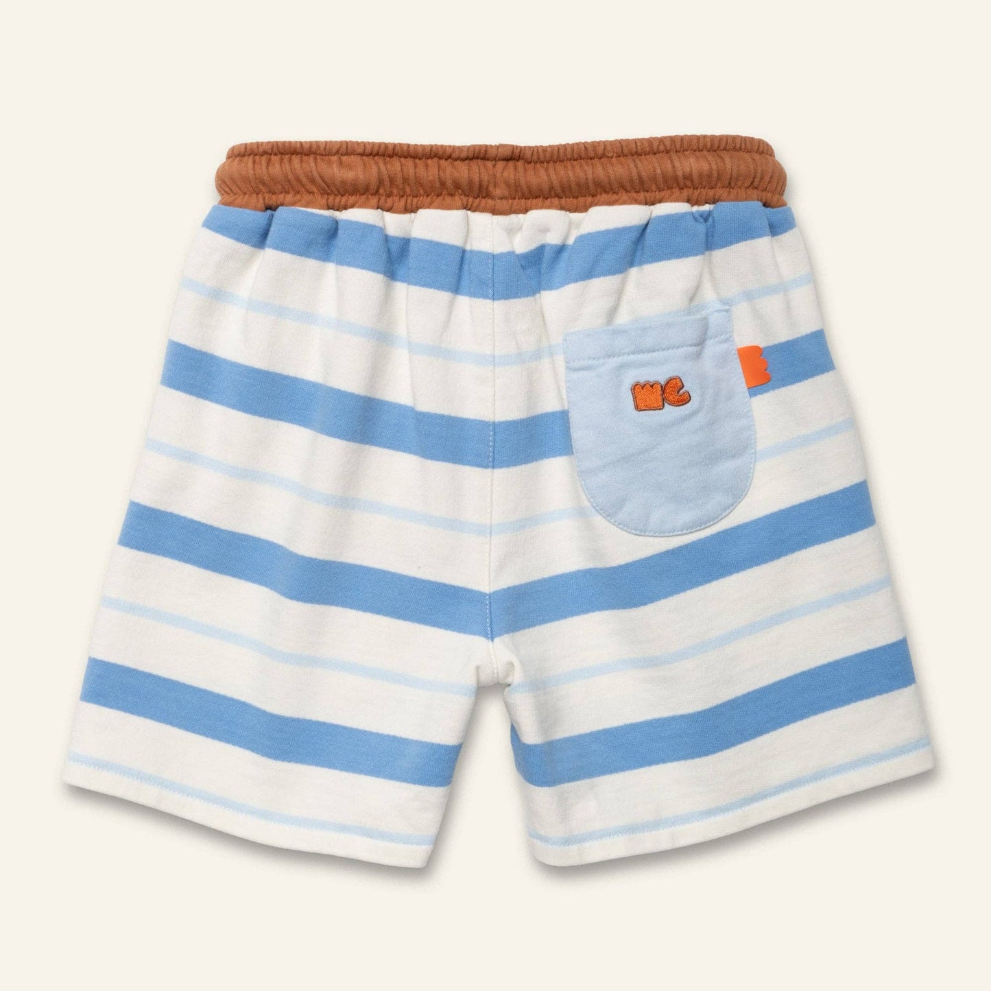 Recycled Cotton Blue Stripe Short