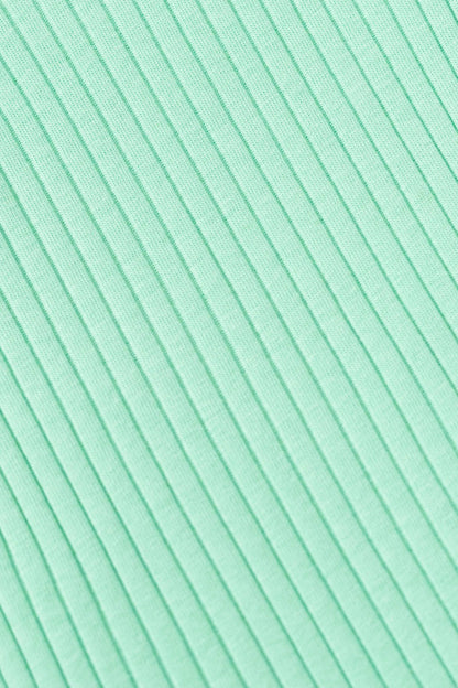 Ribbed Peplum Tank + Short Set- Green