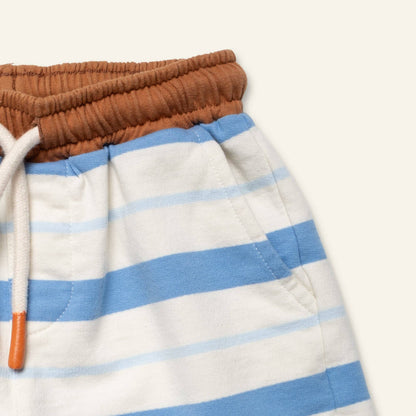 Recycled Cotton Blue Stripe Short