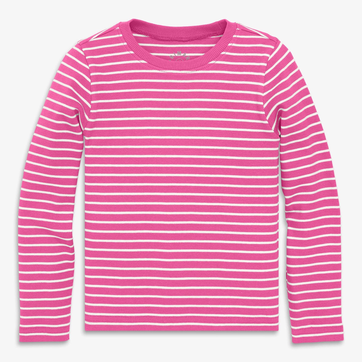 Kids long sleeve rib tee in stripe
