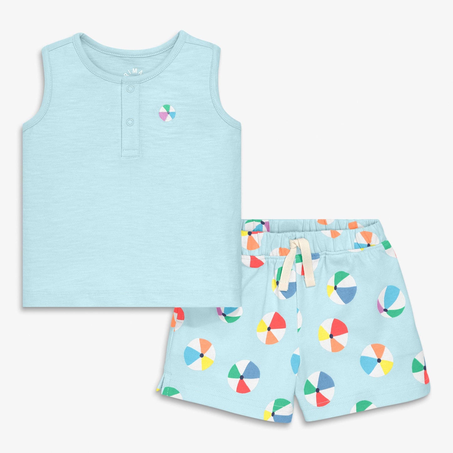 Baby tank and shorts set in  beach balls