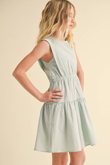 2 TIER KNEE LENGTH DRESS