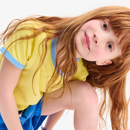 Kids heathered ringer tee