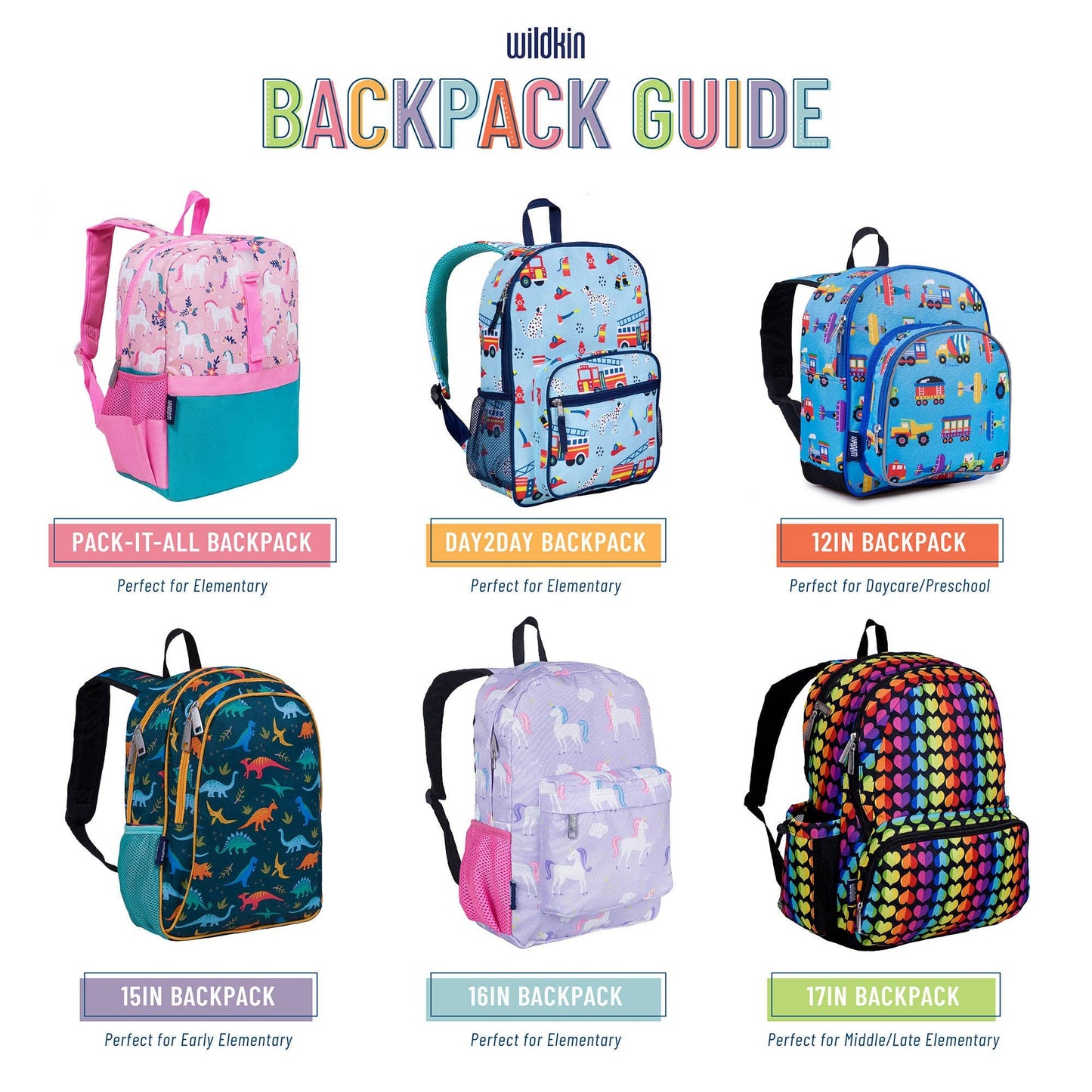 Blue Camo Backpack - 16 Inch