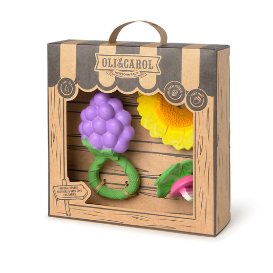 Newborn Gift Set - Grape Rattle
