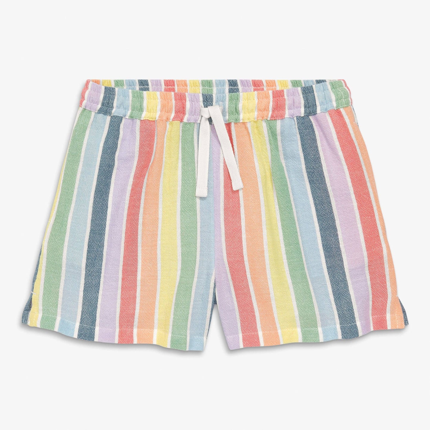 Kids beach short in rainbow stripe