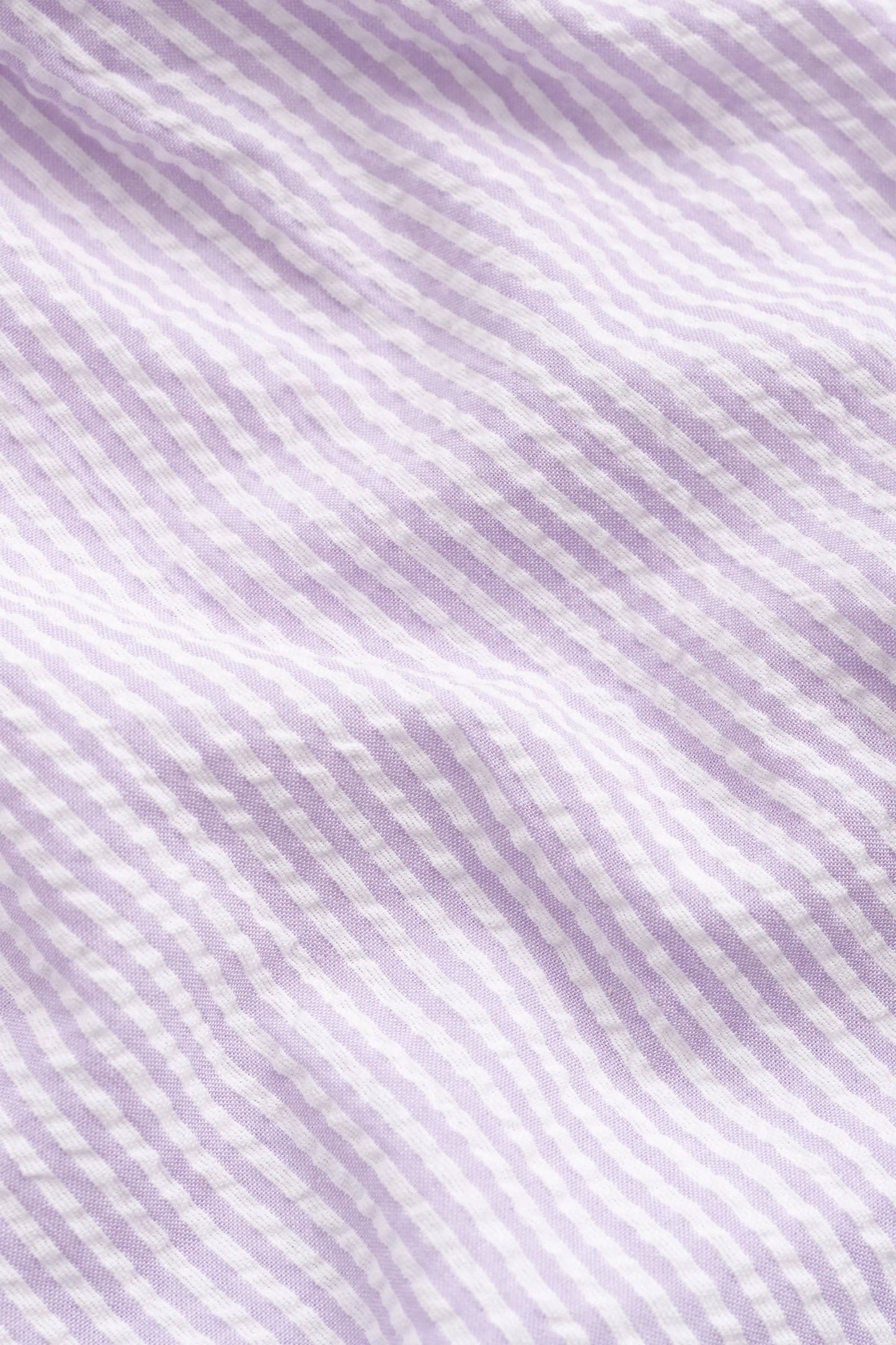 Easter Girls Garden Party Dress- Pastel Lilac Seersucker