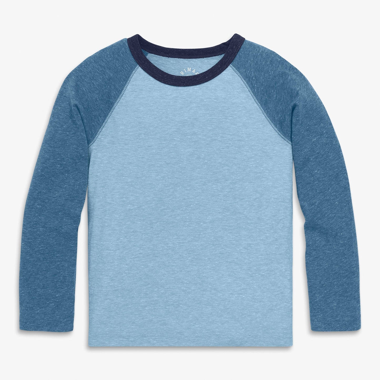 Kids heathered long sleeve baseball tee