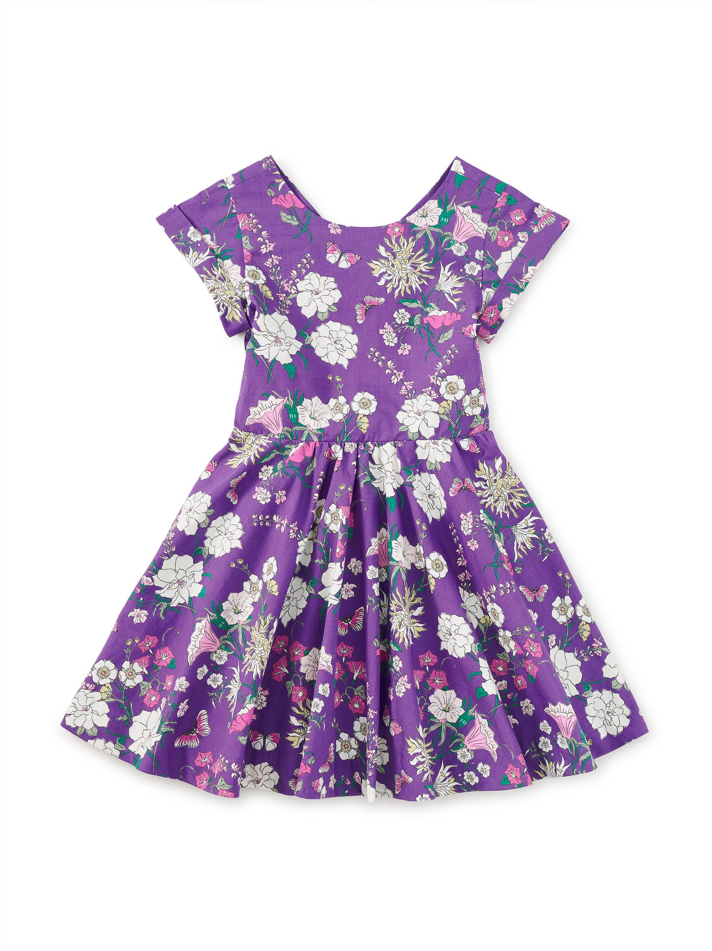 Portuguese Floral Button Back Dress