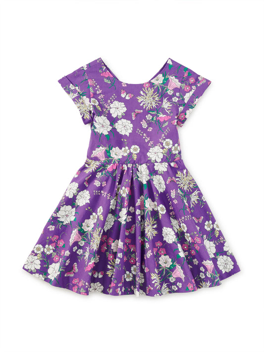 Portuguese Floral Button Back Dress