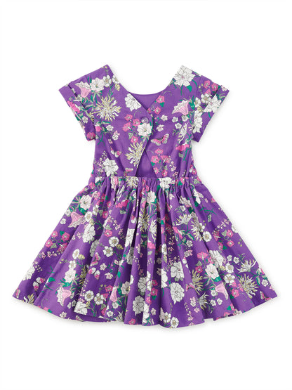 Portuguese Floral Button Back Dress