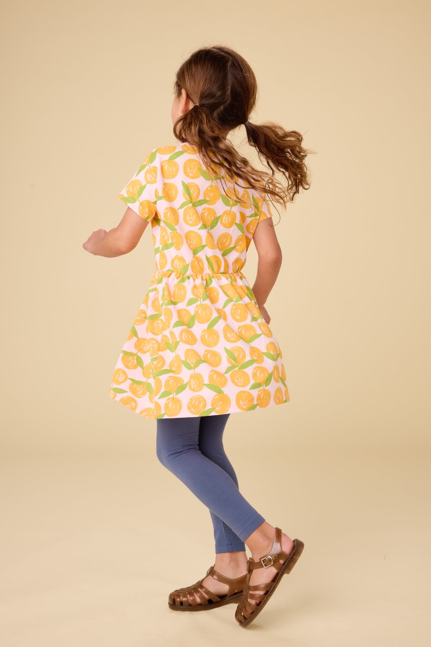 Valencia Orange Twirl Dress