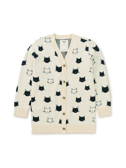 Long Iconic Cat Cardigan