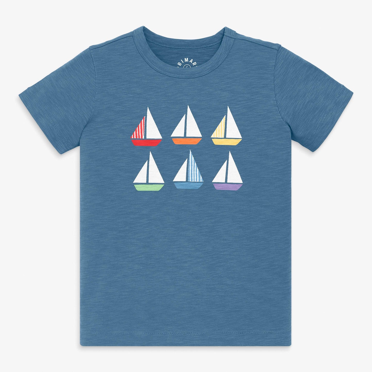 Kids rainbow sailboats tee