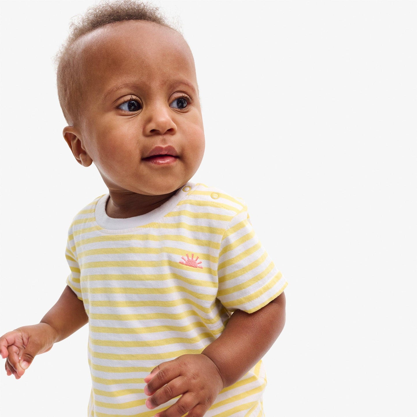 Baby embroidered stripe tee