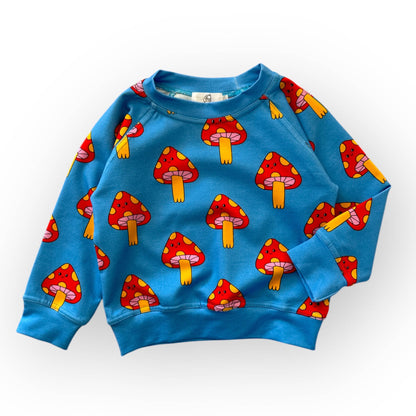 Kids Printed Sweatshirt -Mellow Mushroom Pullover Sweatshirt