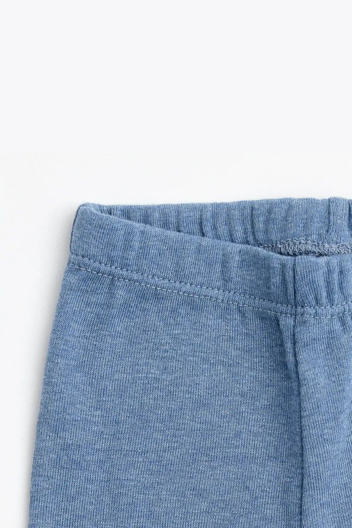 Hello Baby Pant - Light Blue Heather