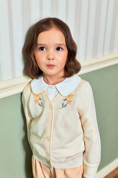 Floral Embroidery Cardigan