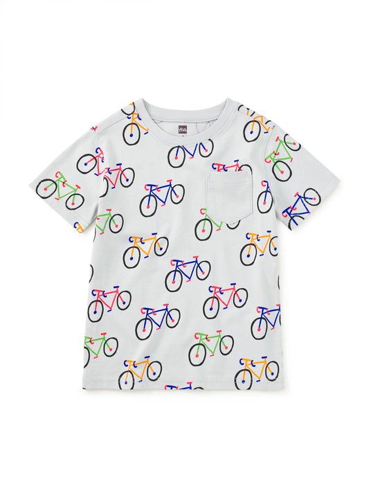 Cycling Printed Pocket Tee