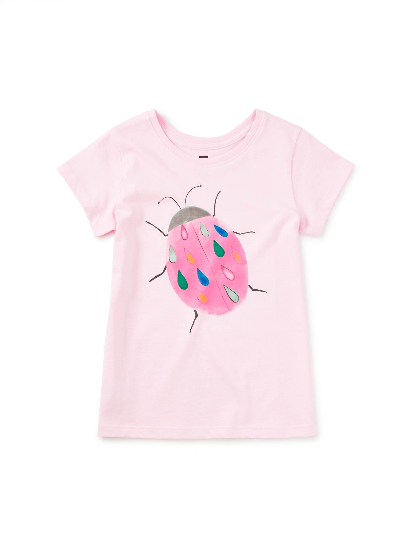 Rainy Ladybug Graphic Tee - Pink Lady